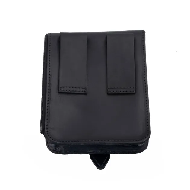 RL103401 - BASIC NATURE Pochette Ceinture Cuir 'Belt Safe' Noir