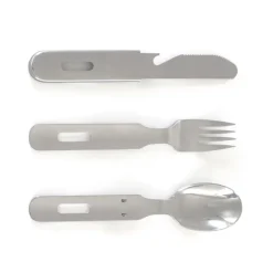 RL557000 - BASIC NATURE Set d'ustensiles 'Biwak Trekking' Inox