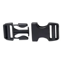 RL340750 - BASIC NATURE x2 Boucles Doubles 25mm plastique noir