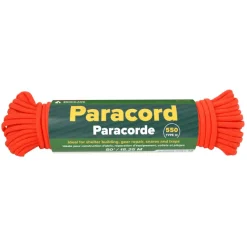 RL381456 - COGHLAN'S Paracorde 550 15M NEON ORANGE + mousqueton alu