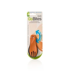 RL074208 - HUMANGEAR Set Cuillère/Fourchette 'GoBites BIO Spin' Gris/Orange