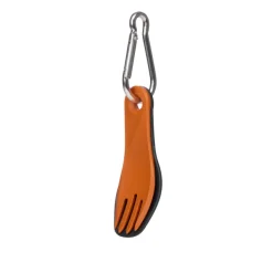 RL074208 - HUMANGEAR Set Cuillère/Fourchette 'GoBites BIO Spin' Gris/Orange