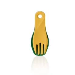 RL074209 - HUMANGEAR Set Cuillère/Fourchette 'GoBites BIO Spin' Vert/Jaune