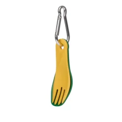 RL074209 - HUMANGEAR Set Cuillère/Fourchette 'GoBites BIO Spin' Vert/Jaune