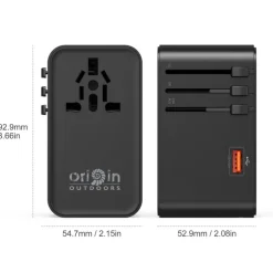 RL100365 - ORIGIN OUTDOORS Chargeur Adaptateur 160W 3xUSB-C + 1xUSB-A 60W