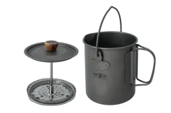 RL562061 - Origin Outdoors Presse à café titane 3 en 1
