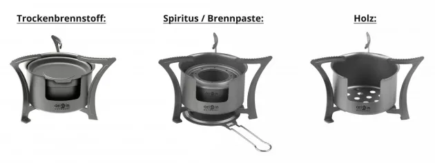 RL562117 - Origin outdoors réchaud multi fonctions Cooker Combo titane