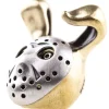 RUSB17- RussBead Silent Rabbit Argent et Laiton