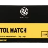 2132443 - RWS pistol match 22 lr