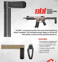 SBT-SBL-01-SB - SB Tactical SBL AR-15 Pistol Stabilizing Brace