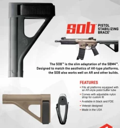 SBT-SOB-01-SB - SB Tactical SOB AR-15 Pistol Stabilizing Brace