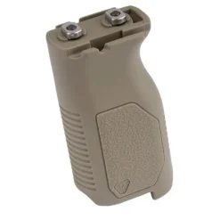 SI-AR-CMAG-L-FDE - Strike Industries M-LOK Angled Vertical Grip Long FDE