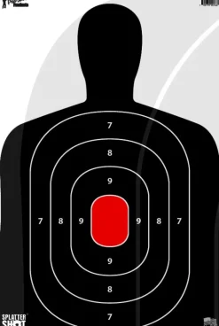 SILH-8PK - Proshot 12" x 18" Silhouette SplatterShot® Heavy Tag Paper Target - 8 Qty. Pack