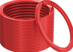 SIL001RED - Silipac kit de 12 anneaux brisés PVD rouge