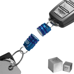 SIL005SSBLU - Silipac Mousqueton connecteur magnétique inox Bleu