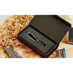 SIL005SSBLU - Silipac Mousqueton connecteur magnétique inox Bleu