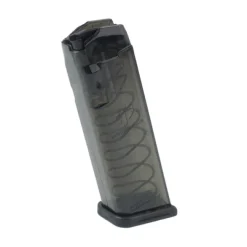 SMK-GLK-17 - ETS Polymer Magazine for Glock 17 / 18 / 19 / 19X / 26 / 34 / 45 9x19 mm 17 rounds Carbon Smoke Series