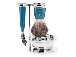 S81M228SF SET 4 P. MUHLE RYTMO BLEU PETROLE FUSION PUR NOIR