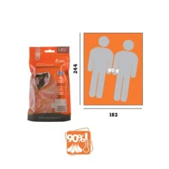 SOLCOUV2 - Adventure Medical Kits SOL couverture de survie double