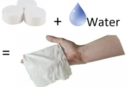 SPC17019 - BCB Lingettes compressées Go Wipes par 10