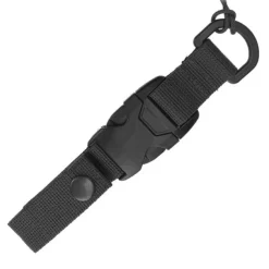 SPC29576 - EDCX Cordon spirale de sécurité avec boucle à décrochage rapide vert armée