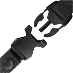 SPC29575 - EDCX Cordon spirale de sécurité avec boucle à décrochage rapide noir