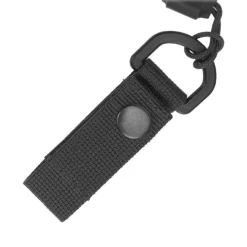 SPC29573 - EDCX Cordon spirale de sécurité avec boucle de ceinture noir