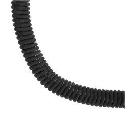 SPC29571 - EDCX Cordon spirale de sécurité avec boucles paracorde noir