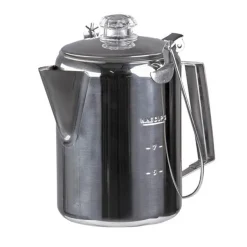 SPC28986 - Mil-Tec Cafetière inox avec percolateur 1,2 l