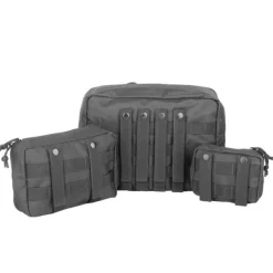 SPC23160 - Mil-Tec Set de 3 poches de rangement mesh Noir