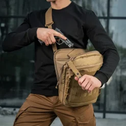 SPC41180 - M-TAC Laser Cut Hex Shoulder Bag - Cordura - Coyote