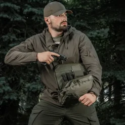 SPC41181 - M-TAC Laser Cut Hex Shoulder Bag - Cordura - Ranger Green