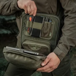 SPC41181 - M-TAC Laser Cut Hex Shoulder Bag - Cordura - Ranger Green
