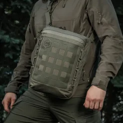 SPC41181 - M-TAC Laser Cut Hex Shoulder Bag - Cordura - Ranger Green