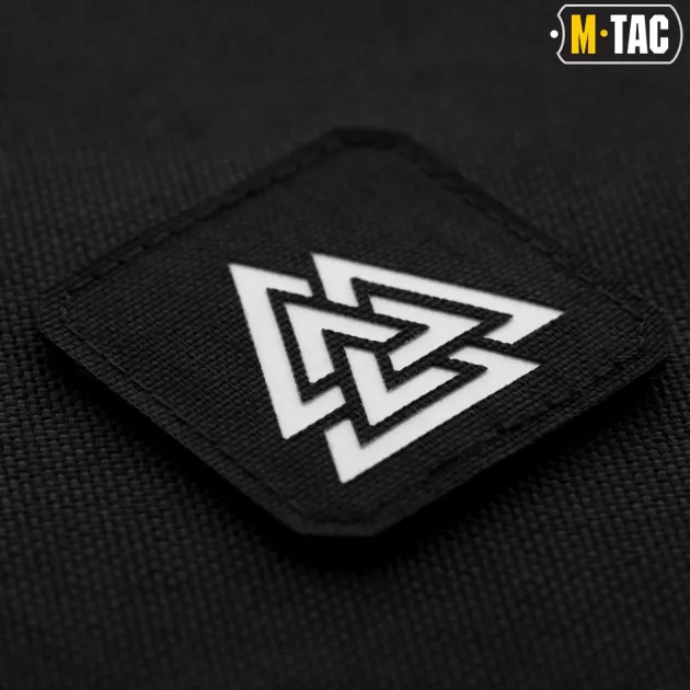 SPC33868 - M-TAC Laser Cut Valknut Patch NOIR GITD