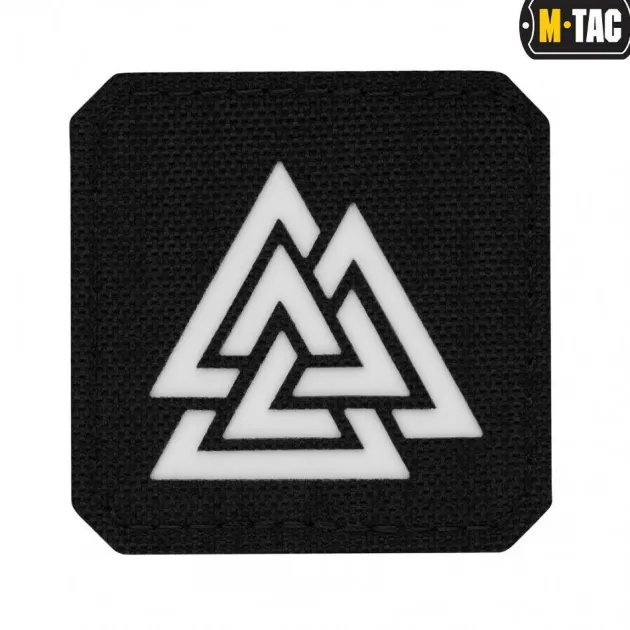 SPC33868 - M-TAC Laser Cut Valknut Patch NOIR GITD