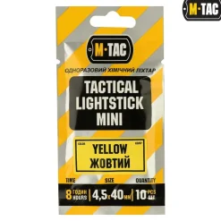 SPC34662 - M-TAC Lightstick Chemlight 4x40mm JAUNE 10pcs MARQUAGE