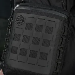 SPC41305 - M-TAC Pocket Bag Vertical Laser Cut Hex - NOIR