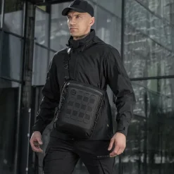 SPC41305 - M-TAC Pocket Bag Vertical Laser Cut Hex - NOIR