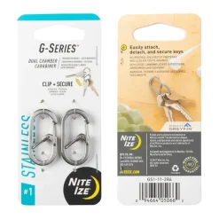 SPC32674 - Nite Ize G-Series N° 1 pack de 2 argent