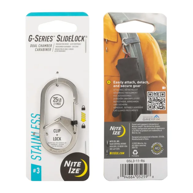 SPC37689 - Nite Ize G-Series Slidelock N° 3 acier