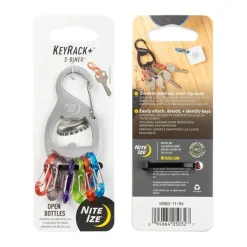 SPC32684 - Nite Ize Keyrack + S-Biner acier argent