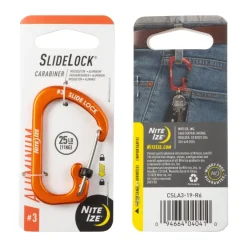 SPC19132 - Nite Ize Mousqueton Slidelock N° 3 Aluminium Orange