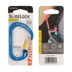SPC19130 - Nite Ize Mousqueton Slidelock N° 4 Aluminium Bleu