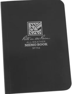 SPC12831 - RITE IN THE RAIN 754 Carnet Tout Temps 8,9x12,7cm NOIR