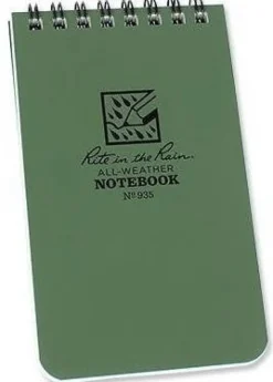 SPC12421 - RITE IN THE RAIN 935 Carnet Tout Temps 7,5x12,7cm 935 OLIVE