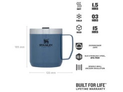 ST09366271 - STANLEY CLASSIC LEGENDARY CAMP MUG 12oz /350ml Rose Quartz