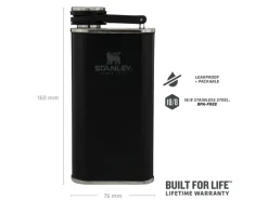 ST00837127 - STANLEY Flasque Classic Grand Goulot 230ml Noir Matte Black Pebble
