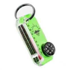 841-004 - Sun CO. Therm-O-Compass Tirette Thermomètre Vert Néon avec Boussole