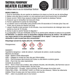 38.097500 - TACTICAL FOODPACK Réactif chauffant sans flamme Tactical Heater Element